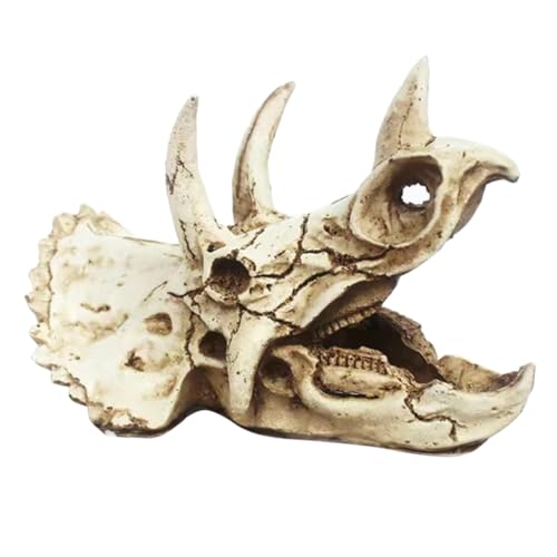 PENIKOKO Dinosaurier Schädel Dekoration für Aquarien Resin Ornament für Garnelen Fische und Reptilien Einzigartige Versteckhöhle für Terrarien und Fischbecken Langlebig und PENIKOKO Dinosaurier Schädel Dekoration für Aquarien Resin Ornament für Garnelen Fische und Reptilien Einzigartige Versteckhöhle für Terrarien und Fischbecken Langlebig und von PENIKOKO