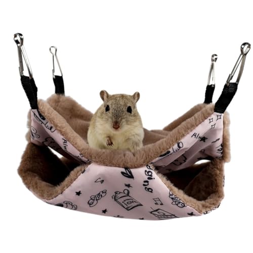 PENIKOKO Doppellagige Haustier hängematte aus Plüsch für Hamster Meerschweinchen Eichhörnchen Chinchillas Frettchen Atmungsaktiv Warmes Kuschelbett zum Aufhängen Installieren PENIKOKO Doppellagige Haustier hängematte aus Plüsch für Hamster Meerschweinchen Eichhörnchen Chinchillas Frettchen Atmungsaktiv Warmes Kuschelbett zum Aufhängen Installieren von PENIKOKO