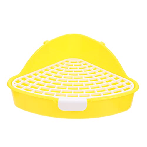 PENIKOKO Dreieckige Kleintier Toilette für Kaninchen Meerschweinchen und Hamster und Einfach zu Reinigende Tier Toilette mit Abnehmbaren Gittern für Kleine Haustiere PENIKOKO Dreieckige Kleintier Toilette für Kaninchen Meerschweinchen und Hamster und Einfach zu Reinigende Tier Toilette mit Abnehmbaren Gittern für Kleine Haustiere von PENIKOKO