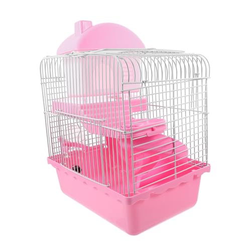 PENIKOKO Großer Hamsterkäfig Doppelstock mit Abnehmbarem Boden für Zwerghamster Ratten Chinchillas Pinkes Nagerhaus Sicherer Leicht zu Reinigender Kleintierkäfig PENIKOKO Großer Hamsterkäfig Doppelstock mit Abnehmbarem Boden für Zwerghamster Ratten Chinchillas Pinkes Nagerhaus Sicherer Leicht zu Reinigender Kleintierkäfig von PENIKOKO