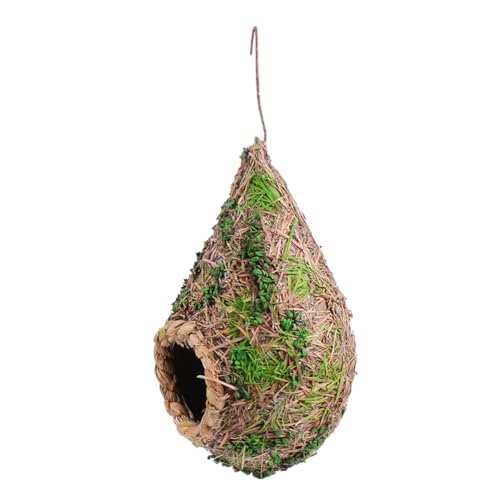PENIKOKO Hängendes Aus Handgewebtem Gras Kreatives Und Umweltfreundliches Vogelhaus Für Kleine Züchten Und Entspannen Und Langlebig von PENIKOKO
