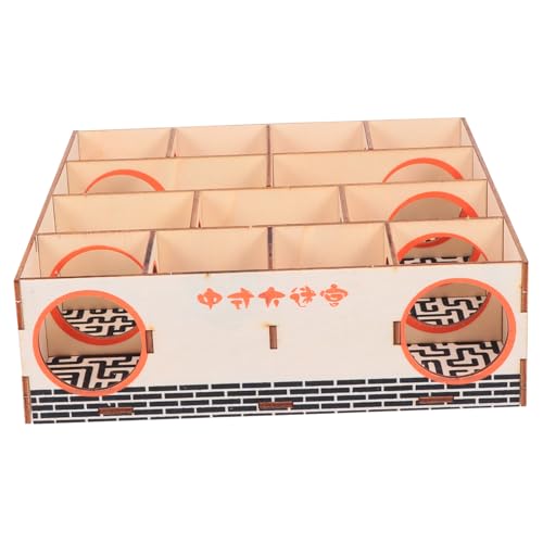 PENIKOKO Hamster Holzlabyrinth Kleines Haustier Labyrinth für Zwerghamster Fördert Bewegung und Beschäftigung Beugt Käfig Knabbern vor Geeignet für Aktive Kleintiere PENIKOKO Hamster Holzlabyrinth Kleines Haustier Labyrinth für Zwerghamster Fördert Bewegung und Beschäftigung Beugt Käfig Knabbern vor Geeignet für Aktive Kleintiere von PENIKOKO