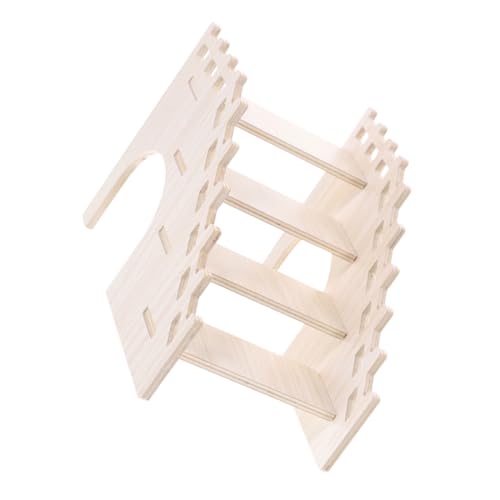 PENIKOKO Hamster Kletterleiter aus Holz Multifunktionale Treppe für Kleintiere als Versteck für Hamster und Meerschweinchen Design für Aktives von PENIKOKO