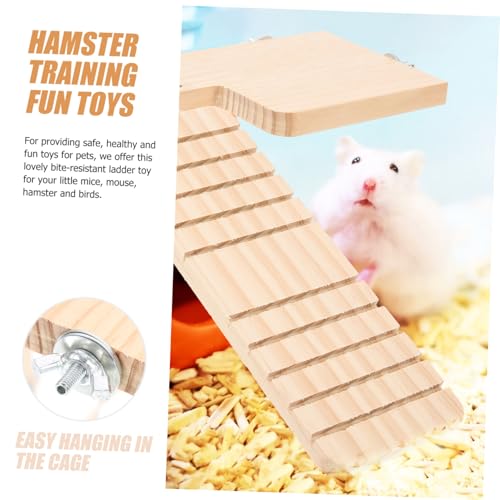 PENIKOKO Hamster Leiter Holzplattform Anti Biss Kletterplattform mit Aufhängung für Kleintierkäfig Training und Beschäftigung Robustes Naturholz Vielseitig für Hamster und Zwerghamster PENIKOKO Hamster Leiter Holzplattform Anti Biss Kletterplattform mit Aufhängung für Kleintierkäfig Training und Beschäftigung Robustes Naturholz Vielseitig für Hamster und Zwerghamster von PENIKOKO