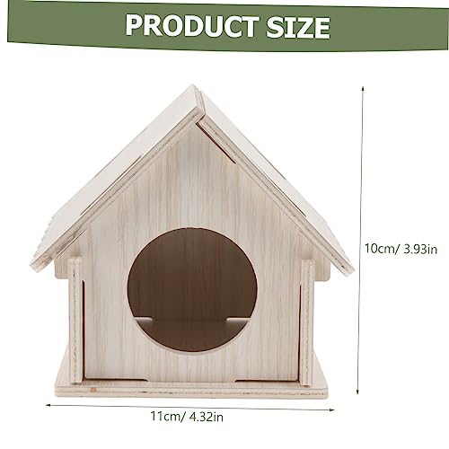 PENIKOKO Hamster Versteck aus Natürlichem Holz Kleines Warmes Nagerhaus Klimaregulierendes Häuschen für Meerschweinchen und Chinchillas Robustes Kauspielzeug und Rückzugsort für Kleintiere PENIKOKO Hamster Versteck aus Natürlichem Holz Kleines Warmes Nagerhaus Klimaregulierendes Häuschen für Meerschweinchen und Chinchillas Robustes Kauspielzeug und Rückzugsort für Kleintiere von PENIKOKO