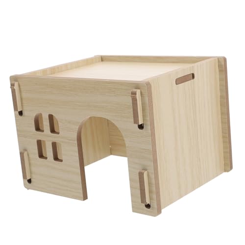PENIKOKO Hamster für Kleine Gemütliches Versteck für Meerschweinchen Zwerghamster und Multifunktionale Futter und Wasserstation zu Reinigen und Sicher von PENIKOKO
