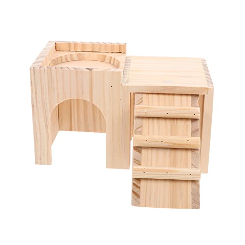 PENIKOKO Hamsterhaus aus Natürlichem Bissfestes Versteck mit Kletterleiter Multifunktionales Nest für Schlaf und Spiel Geeignet für Zwerghamster und Kleine Haustiere Langlebiges Kleintier PENIKOKO Hamsterhaus aus Natürlichem Bissfestes Versteck mit Kletterleiter Multifunktionales Nest für Schlaf und Spiel Geeignet für Zwerghamster und Kleine Haustiere Langlebiges Kleintier von PENIKOKO