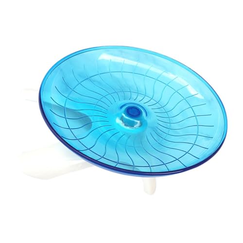 PENIKOKO Hamsterspielzeug Laufrad Geräuschloses Laufband für Hamster Eichhörnchen Igel Kleintiere Rutschfester Running Wheel mit Stabilem Treadmill Plaything Running Tray Zufällige Farbe von PENIKOKO