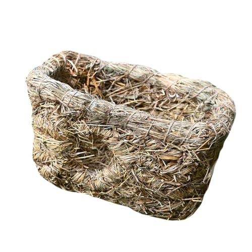 PENIKOKO Handgewebtes Haustierbett aus Langlebigem Material mit Doppelöffnung Bequeme Schlaf und Spielhöhle für Kaninchen und Katzen Natürliches Nest Drinnen Atmungsaktiv und Robust PENIKOKO Handgewebtes Haustierbett aus Langlebigem Material mit Doppelöffnung Bequeme Schlaf und Spielhöhle für Kaninchen und Katzen Natürliches Nest Drinnen Atmungsaktiv und Robust von PENIKOKO