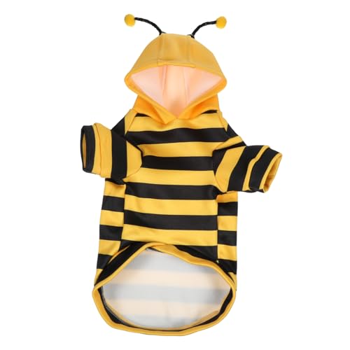 PENIKOKO Haustier Warme Kleidung Kleine Hundekostüme Haustier-Halloween-kostüme Für Katzen Bienenkostüm Für Katze Kätzchen Zeug Welpenkostüm Haustierhund Bienenkostüm Yellow Polyester von PENIKOKO