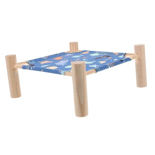 PENIKOKO Hochwertiges Abnehmbares Hamsterbett mit Holzgestell Leichtes Stabiles Feldbett für Kleine Haustiere Wie Igel Eichhörnchen Meerschweinchen Tragbares Platzsparendes Haustierbett von PENIKOKO