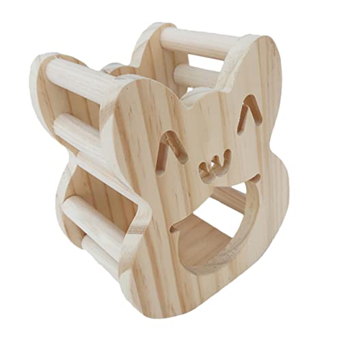 PENIKOKO Holz Futterhalter für Kleintiere Abnehmbar und Sicher mit Glatten Kanten Passend für Käfige als Futterspender für Meerschweinchen und Kaninchen Robust und Einfach zu Montieren von PENIKOKO