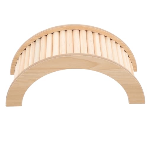 PENIKOKO Holz Hamsterbrücke Kletterspielzeug Natürliche Holzleiter für Kleintiere Wie Hamster Chinchilla Meerschweinchen Robust Langlebig Sicher für Käfigdekoration und Beschäftigung von PENIKOKO