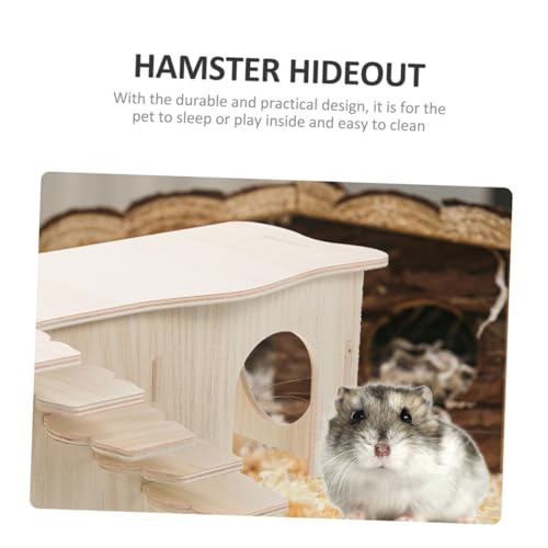 PENIKOKO Holz hamsterhaus mit Rampe Großes Nagerversteck mit Zwei Räumen Sicherer Rückzugsort und Spielplatz für Meerschweinchen Hamster und Kleine Haustiere Leicht zu Reinigen PENIKOKO Holz hamsterhaus mit Rampe Großes Nagerversteck mit Zwei Räumen Sicherer Rückzugsort und Spielplatz für Meerschweinchen Hamster und Kleine Haustiere Leicht zu Reinigen von PENIKOKO