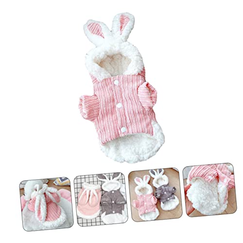 PENIKOKO Hundekleidung Herbst Winter Lammfellfutter Warmer Hoodie mit Kaninchenmotiv für Kleine Hunde Atmungsaktives Kostüm für Haustiere Foto Requisiten und Alltag PENIKOKO Hundekleidung Herbst Winter Lammfellfutter Warmer Hoodie mit Kaninchenmotiv für Kleine Hunde Atmungsaktives Kostüm für Haustiere Foto Requisiten und Alltag von PENIKOKO