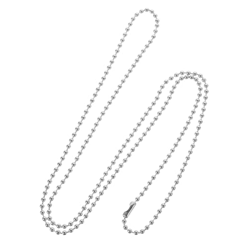 PENIKOKO Hundemarken Kette Perlenkette Beaded Chain für DIY Schmuckherstellung Robuste Langlebige Dog Tag Chain für Erkennungsmarken und Anhänger PENIKOKO Hundemarken Kette Perlenkette Beaded Chain für DIY Schmuckherstellung Robuste Langlebige Dog Tag Chain für Erkennungsmarken und Anhänger von PENIKOKO