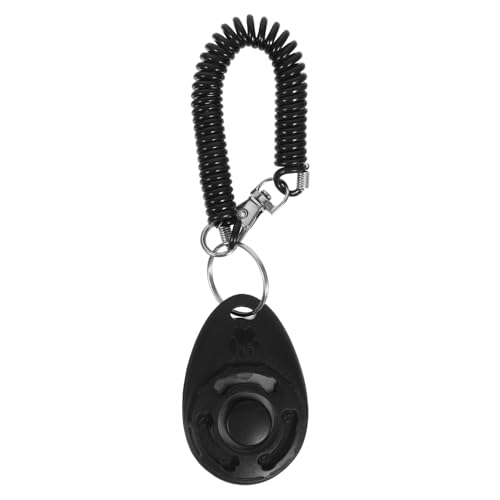 PENIKOKO Hundetrainer Clicker mit Armband Tragbares Verschleißfestes Kunststoff Trainingsgerät zur Verhaltenskorrektur für Kleine und Große Hunde Wiederverwendbar und Leicht für Effektives von PENIKOKO