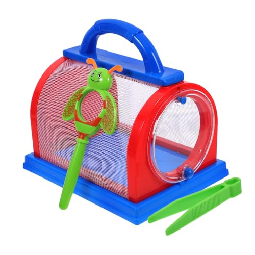 PENIKOKO Insekten Beobachtungsbox mit Großer Kapazität Tragbar und Atmungsaktiv Mit Lupe und Pinzette für Outdoor Naturerkundung und Schmetterlingsbeobachtung von PENIKOKO