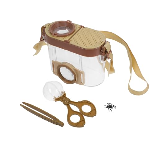 PENIKOKO Insektenbeobachtungsbox Für Junge Mädchen Naturerkundungsset Mit Lupe Und Pinzette Insektensammelbehälter Für Outdoor-unterricht Und Wissenschaft von PENIKOKO