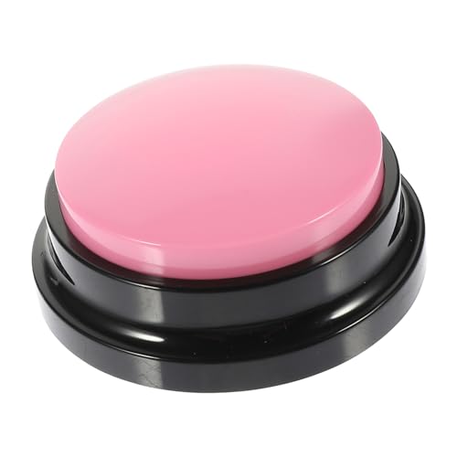 PENIKOKO Interaktiver Hundebuzzer mit Aufnahmefunktion Robuster Kommunikationsbutton für Welpen und Hunde Pinkes Haustier Accessoire zur Spielerischen Erziehung Bindung zwischen Hund und von PENIKOKO