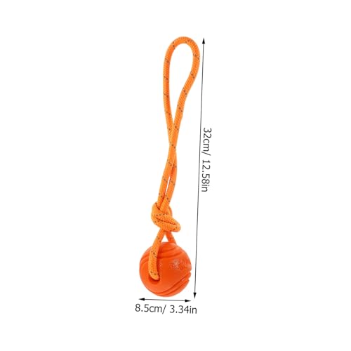 PENIKOKO Interaktiver Hundekauspielzeugball aus Weichem Verschleißfestem Material Zahnfreundlich Fördert Bewegung und Sauberkeit Geeignet für Kleine bis Große Hunde Orange PENIKOKO Interaktiver Hundekauspielzeugball aus Weichem Verschleißfestem Material Zahnfreundlich Fördert Bewegung und Sauberkeit Geeignet für Kleine bis Große Hunde Orange von PENIKOKO