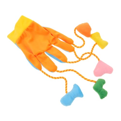 PENIKOKO Interaktives Katzenspielzeug Aus Weichem Material Finger Katzenhandschuh Mit Spielgeräuschen Kätzchen Und Katzen Fördert Bewegung Und Spielvergnügen von PENIKOKO