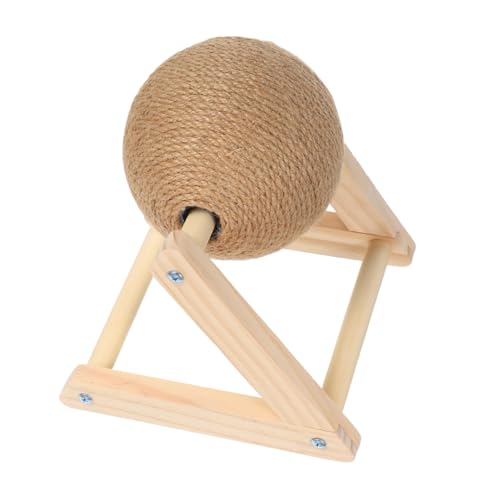 PENIKOKO Interaktives Katzenspielzeug Sisal Kratzball für Krallenpflege und Training Kleiner Kletterball für Katzen Geeignet für Innenbereich und Balkon Fördert Bewegung und Stressabbau von PENIKOKO