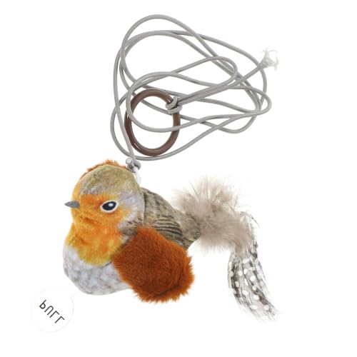 PENIKOKO Interaktives Katzenspielzeug mit Hängendem Vogel für Türrahmen Elastisches Design Fördert die Interaktion Besitzer aus Leichtem Material Lebendige Vogel für Katzen zur von PENIKOKO