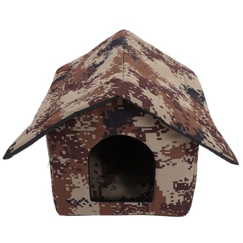 PENIKOKO Isoliertes Katzenhaus für Draußen Wetterfestes Erhöhtes Katzenbett mit Abnehmbarer Matratze für Kalte Wintertage für Freigängerkatzen und Schützende Umgebung PENIKOKO Isoliertes Katzenhaus für Draußen Wetterfestes Erhöhtes Katzenbett mit Abnehmbarer Matratze für Kalte Wintertage für Freigängerkatzen und Schützende Umgebung von PENIKOKO
