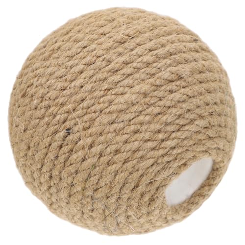 PENIKOKO Katzen Spielzeugball aus Natürlichem Sisal Interaktives Kratzspielzeug für Katzen Fördert Aktives und Körperliche Bewegung für Drinnen mit Ergonomischen Grifföffnungen für Besseren PENIKOKO Katzen Spielzeugball aus Natürlichem Sisal Interaktives Kratzspielzeug für Katzen Fördert Aktives und Körperliche Bewegung für Drinnen mit Ergonomischen Grifföffnungen für Besseren von PENIKOKO