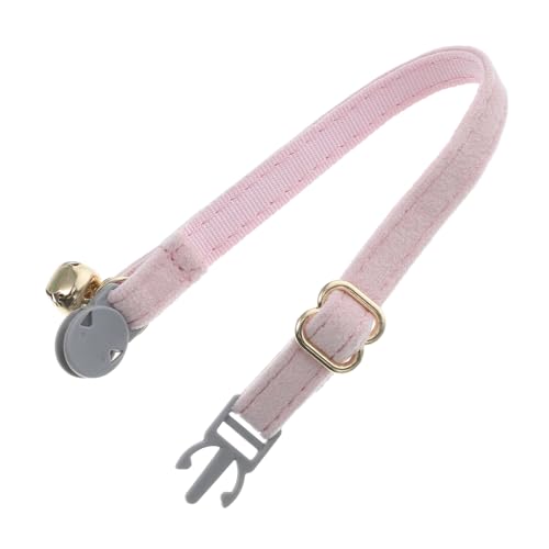 PENIKOKO Katzenhalsband Haustier-Halsband mit Gravur Sicherheitshalsband für Kätzchen Breakaway -Katzenkragen Verstellbarer Namensschildkragen Katzenhalsbänder mit Etikett Stoff Rosa PENIKOKO Katzenhalsband Haustier-Halsband mit Gravur Sicherheitshalsband für Kätzchen Breakaway -Katzenkragen Verstellbarer Namensschildkragen Katzenhalsbänder mit Etikett Stoff Rosa von PENIKOKO