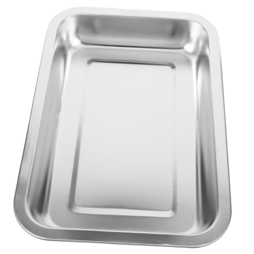 PENIKOKO Katzentoilette Wurf Bausatz Kätzchen Saubere Toilette Rostfreier Stahl Silver von PENIKOKO