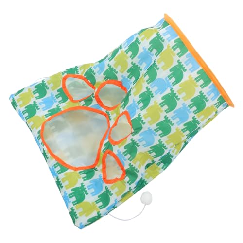 PENIKOKO Katzentunnel aus Polyester Taffeta Interaktives Spiel Versteckspielzeug mit Plüschball Sicherer Rückzugsort für Katzen Kaninchen und Kleine Haustiere Komfortabler Indoor Tunnel von PENIKOKO