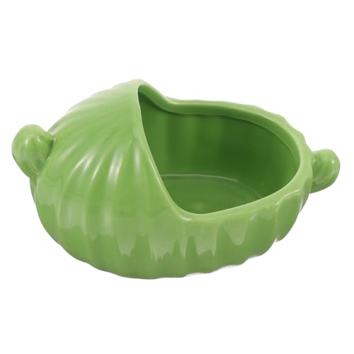 PENIKOKO Keramik Hamster Badewanne Sandbad Box Hitzebeständig für Kleine Kleintiere Meerschweinchen Geeignet Grün von PENIKOKO