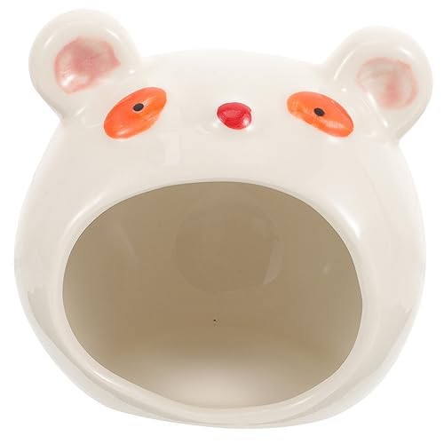 PENIKOKO Keramik Hamsterversteck Bärenform Kühlendes Nest Kleintierhaus aus Stabilem Leicht zu Reinigendem Material für Bessere Schlafqualität Geeignet für Hamster und Kleine Haustiere im PENIKOKO Keramik Hamsterversteck Bärenform Kühlendes Nest Kleintierhaus aus Stabilem Leicht zu Reinigendem Material für Bessere Schlafqualität Geeignet für Hamster und Kleine Haustiere im von PENIKOKO