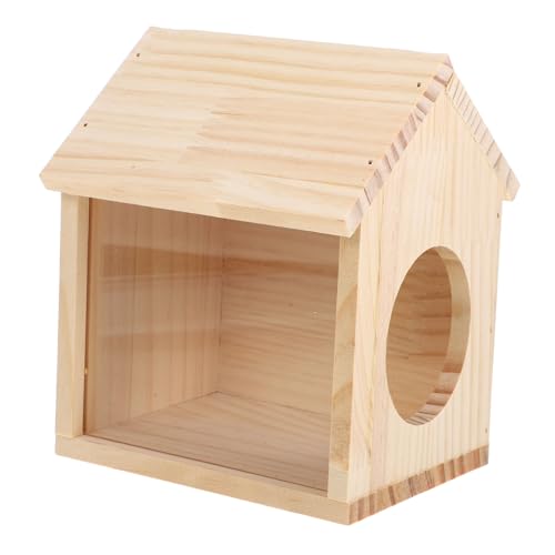 PENIKOKO Klarer Hamsterversteck aus Holz Multifunktionale Fütterungs und Wasserplattform für Zwerghamster und Kleine Haustiere Sicheres Transparentes Design für Optimale Beobachtung PENIKOKO Klarer Hamsterversteck aus Holz Multifunktionale Fütterungs und Wasserplattform für Zwerghamster und Kleine Haustiere Sicheres Transparentes Design für Optimale Beobachtung von PENIKOKO