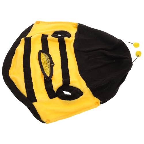 PENIKOKO Kleines Hundekostüm Bienen Design Vierbeiniger Haustier Overall Lustiges Cosplay Gelb Schwarz Xs für Hunde und Katzen Bequem Einfach Anzuziehen für Outdoor und Fotosession PENIKOKO Kleines Hundekostüm Bienen Design Vierbeiniger Haustier Overall Lustiges Cosplay Gelb Schwarz Xs für Hunde und Katzen Bequem Einfach Anzuziehen für Outdoor und Fotosession von PENIKOKO
