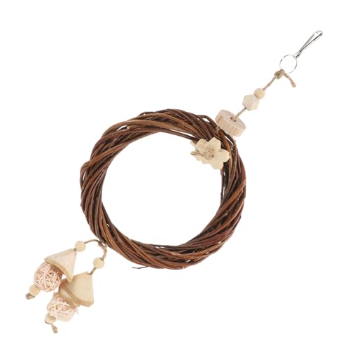 PENIKOKO Kleines Papageienspielzeug aus Naturholz für Vogelkäfige Kletterring und Kauspielzeug zur Verbesserung Lebensumgebung und Platzsparend zu Reinigen und Individuell Anpassbar PENIKOKO Kleines Papageienspielzeug aus Naturholz für Vogelkäfige Kletterring und Kauspielzeug zur Verbesserung Lebensumgebung und Platzsparend zu Reinigen und Individuell Anpassbar von PENIKOKO