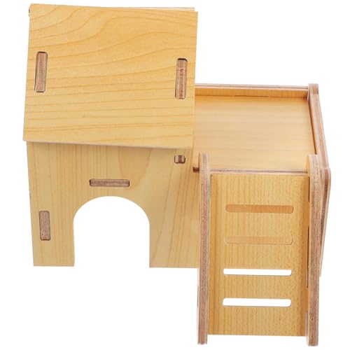 PENIKOKO Kleines Tierheim für Hamster Sicherer Rückzugsort mit Spielplatzfunktion für Meerschweinchen und Kleine für Käfigzubehör und Haustierverstecke von PENIKOKO