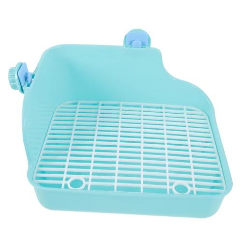 PENIKOKO Kleintier Toilette Grün mit Wanddesign Langlebiger Ferret Potty Trainer für Kaninchen Hamster Meerschweinchen für Drinnen Unterstützt Saubere Gewohnheiten Einfache von PENIKOKO