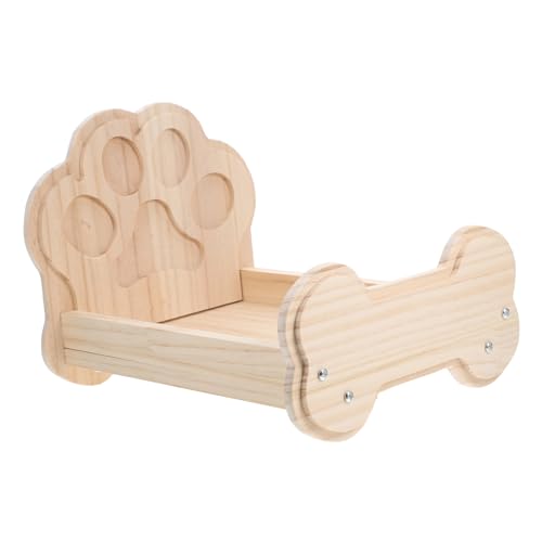 PENIKOKO Kleintierbett aus Holz Gemütlicher Schlafplatz für Meerschweinchen Hamster und Kätzchen Beige Aufzubauen für Einladende Ruheorte PENIKOKO Kleintierbett aus Holz Gemütlicher Schlafplatz für Meerschweinchen Hamster und Kätzchen Beige Aufzubauen für Einladende Ruheorte von PENIKOKO