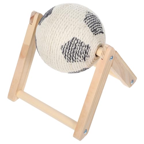 PENIKOKO Kratzball für Katzen mit Natürlichem Sisalseil Stabiles Förmiges Holzgestell Interaktives zum Krallenwetzen und Möbel Schutz Geeignet für Kätzchen und Kleine Haustiere PENIKOKO Kratzball für Katzen mit Natürlichem Sisalseil Stabiles Förmiges Holzgestell Interaktives zum Krallenwetzen und Möbel Schutz Geeignet für Kätzchen und Kleine Haustiere von PENIKOKO