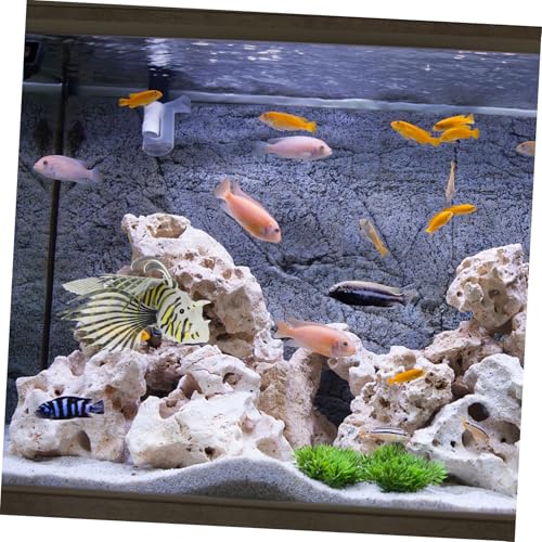PENIKOKO Künstlicher Silikon löwenfisch Aquarium deko Fischmodell Realistische Umweltfreundliche Nachbildung für Fischbecken Lebendige Farben Geeignet für Garnelen von PENIKOKO