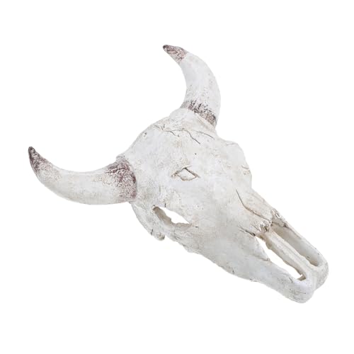 PENIKOKO Künstliches Rinderschädel Ornament für Terrarium und Fischbecken Vielseitige Reptilienunterkunft Pflegeleichte Harz Dekoration PENIKOKO Künstliches Rinderschädel Ornament für Terrarium und Fischbecken Vielseitige Reptilienunterkunft Pflegeleichte Harz Dekoration von PENIKOKO