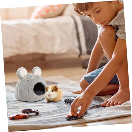 PENIKOKO Kuschelweiches Hamster höhlenbett aus Plüsch Winddichtes Nest für Kleine Haustiere Wie Hamster Ratten und Igel Kompakt und Gemütlich für Käfige und Rückzugsorte von PENIKOKO