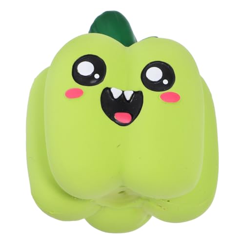 PENIKOKO Langlebiges Latex Quietschspielzeug mit Gemüsegesicht Interaktives Kauspielzeug für Kleine Hunde und Welpen Robust und Zäh Fördert Zahnung und Spielerisches Beißen von PENIKOKO