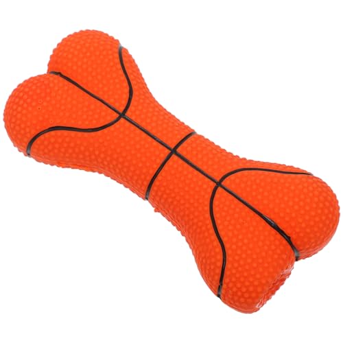 PENIKOKO Latex-knochenspielzeug Quietschspielzeug Für Hunde Quietschendes Knochenspielzeug Quietschende Spielsachen Für Hunde Basketball-hundespielzeug Haustier-latexspielzeug Emulsion von PENIKOKO