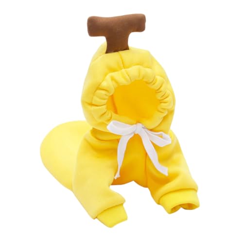 PENIKOKO Lustiger Hundepullover mit Bananen Motiv Kreative Welpenkleidung Party Kostüm für Kleine und Mittlere Hunde Atmungsaktive Bequeme Haustierbekleidung für Bilder und Alltag PENIKOKO Lustiger Hundepullover mit Bananen Motiv Kreative Welpenkleidung Party Kostüm für Kleine und Mittlere Hunde Atmungsaktive Bequeme Haustierbekleidung für Bilder und Alltag von PENIKOKO