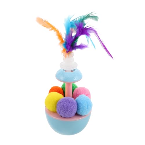 PENIKOKO Interaktives Katzenspielzeug Mit Pompom-bällen Und Katzenminze Lustiger Tumbler Für Kätzchen Für Indoor-Spiel Und Bewegung Fördert EIN Aktives Und Gesundes PENIKOKO Interaktives Katzenspielzeug Mit Pompom-bällen Und Katzenminze Lustiger Tumbler Für Kätzchen Für Indoor-Spiel Und Bewegung Fördert EIN Aktives Und Gesundes von PENIKOKO