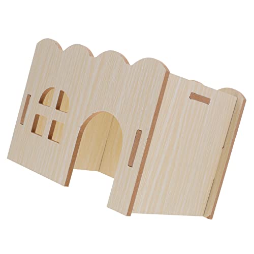 PENIKOKO Meerschweinchenspielzeug Aus Holz Wellenhaus Für Kleine Haustiere Komfortables Und Atmungsaktives Nest Für Hamster Und Meerschweinchen Sicher Und Langlebig Fördert PENIKOKO Meerschweinchenspielzeug Aus Holz Wellenhaus Für Kleine Haustiere Komfortables Und Atmungsaktives Nest Für Hamster Und Meerschweinchen Sicher Und Langlebig Fördert von PENIKOKO